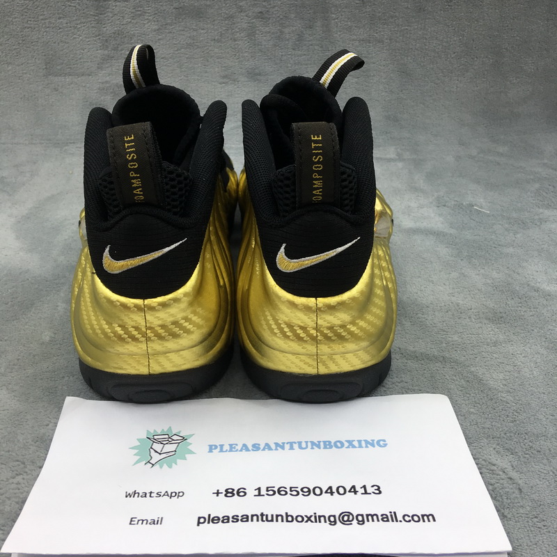 Authentic Nike Air Foamposite One PRO Metallic Gold